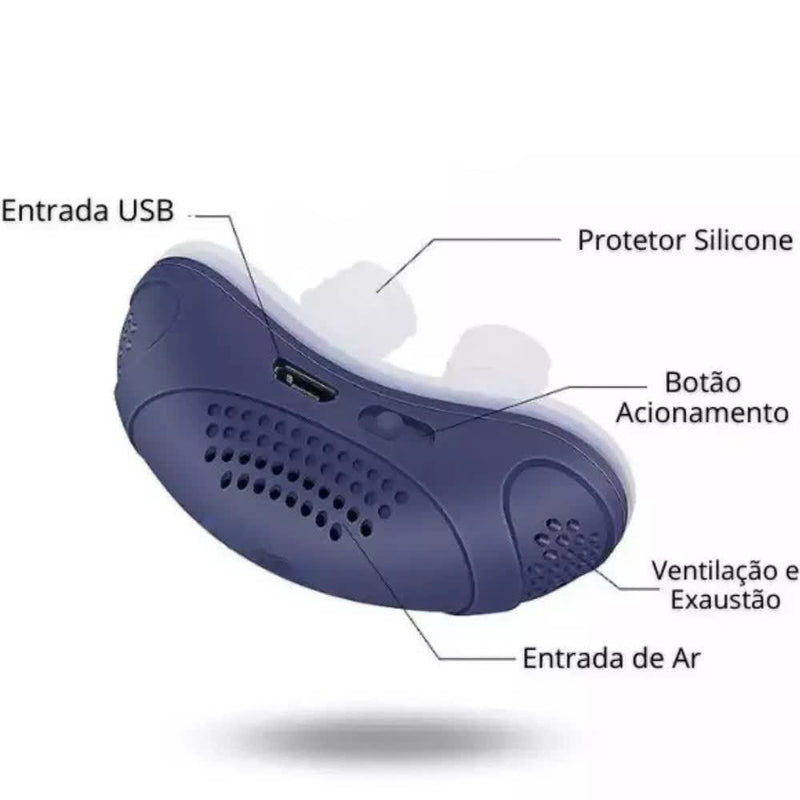 Mini Cpap Eléctrico Antironquidos - Aprobado por los expertos de CHEGA DE RONCO. 