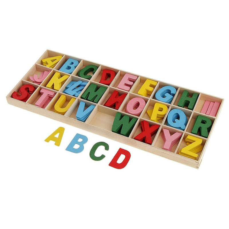 Fun Wooden Alphabet - 156 Pieces 