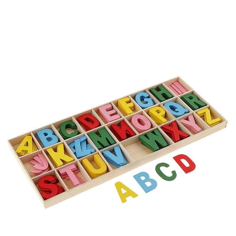 Fun Wooden Alphabet - 156 Pieces 