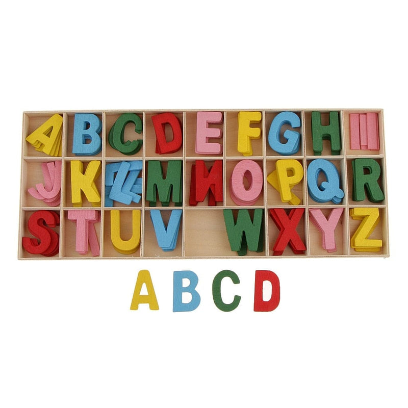 Fun Wooden Alphabet - 156 Pieces 