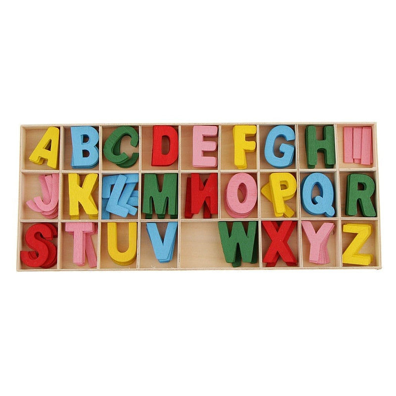 Fun Wooden Alphabet - 156 Pieces 