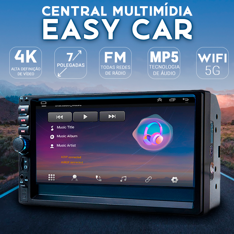 Central Multimedia Universal 7 Pulgadas Wifi Gps Mp5 Bluetooth - EasyCar 